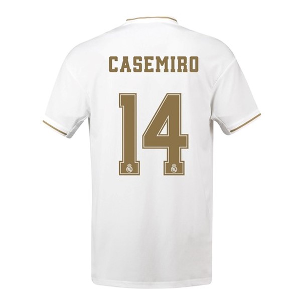 Camiseta Real Madrid NO.14 Casemiro Primera equipo 2019-20 Blanco